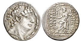 Imperio Seléucida. Filipo I, Filadelfos (95-75 a.C.). Antioquía ad Orontem. Tetradracma. (S. 7196 var) (CNG. IX, 1319). 15,76 g. MBC+.