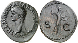 (41-42 d.C.). Claudio. As. (Spink 1861) (Co. 84) (RIC. 100). 11,25 g. MBC.