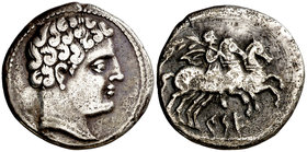 Cese (Tarragona). Denario. (FAB. 2266) (ACIP. 1123). 3,60 g. Reverso parcialmente realzado a buril. (MBC+/MBC).