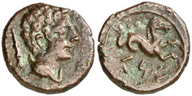 Cese (Tarragona). Cuadrante. (FAB. 2339) (ACIP. 1143, mismo ejemplar). 1,94 g. Muy escasa. MBC+.