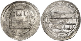AH 162. Califato Abasida de Bagdad. Al-Mahdí. Medina Djeyy. Dirhem. (S.Album 215.1) (Lavoix 703). 2,90 g. Con el nombre del Califa al-Mahdí. Ex Colecc...
