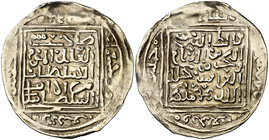 AH 995. Imperio Otomano. Murad III. (Tilimsan). Doble dinar. (S.Album 1331) (Mitch. W. of I. 1261). 3,62 g. Emisión otomana en Argelia, con módulo y t...