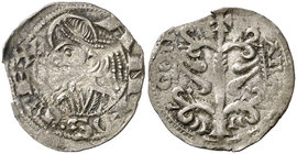 Alfons I (1162-1196). Aragón. Dinero jaqués. (Cru.V.S. 298) (Cru.C.G. 2106). 0,89 g. Leve defecto de cospel. Ex Colección Ègara, 26/04/2017, nº 119. E...