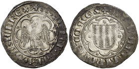 Jaume II (1291-1327). Sicília. Pirral. (Cru.V.S. 355.1) (Cru.C.G. 2173a) (MIR. 179 var). 3,10 g. Oxidaciones. Ex Áureo & Calicó 08/03/2012, nº 2338. E...