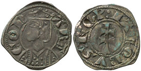 Jaume II (1291-1327). Aragón. Dinero jaqués. (Cru.V.S. 364) (Cru.C.G. 2182). 0,93 g. MBC-.