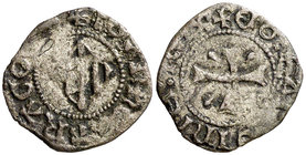 Joan I (1387-1396). Sardenya. Pitxol. (Cru.V.S. 481) (Cru.C.G. 2294) (MIR. 8). 0,83 g. Ex Áureo & Calicó 02/07/2009, nº 2425. Muy rara. BC+.