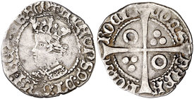 Alfons IV (1416-1458). Perpinyà. Croat. (Cru.V.S. 825.1) (Cru.C.G. 2868). 3,02 g. Ex Áureo 27/06/1990, nº 220. Ex Áureo & Calicó 18/10/2018, nº 1196. ...