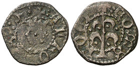Alfons IV (1416-1458). Perpinyà. Òbol. (Cru.V.S. 831 var) (Cru.C.G. 2877b). 0,45 g. Escasa. MBC.