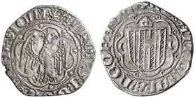 Alfons IV (1416-1458). Sicília. Pirral. (Cru.V.S. 869) (Cru.C.G. 2916) (MIR. 225/1). 3,11 g. Cospel irregular. Ex Áureo 04/07/2006, nº 64. Escasa. MBC...