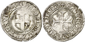Italia. Saboya. Carlo I (1482-1490). Parpagliola. (MIR. 234c). 2,44 g. AG. Rara. MBC.