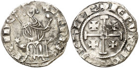 Oriente latino. Henry II (1310-1324). Chipre. Gros. (CCS. 58). 4,36 g. Rara. MBC.