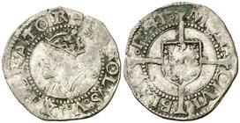 1541. Carlos I. Besançon. 1/2 carlos. (Vti. falta). 0,61 g. MBC.