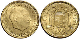 1963*1967. Estado Español. 1 peseta. (Cal. 94). 3,48 g. S/C.
