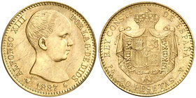 1887*1962. Estado Español. PGV. 20 pesetas. (Cal. 6). 6,47 g. S/C-.