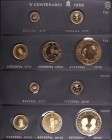 1989 a 1990. Álbum con las 85 monedas de estos años, incluye las del V Centenario en plata de 1989 (13) y en oro (5 en FDC y 5 en Proof), las de las O...