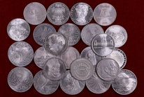 Alemania. 5 (dieciocho) y 10 (seis) marcos. Lote de 24 monedas distintas. EBC+/Proof.