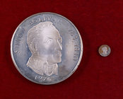 1976. Panamá. 2 1/2 centésimos y 20 balboas. 130,80 g. Lote de 2 monedas. A examinar. EBC-/S/C.