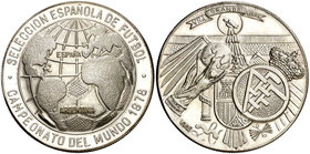 Mundial de Fútbol. Argentina '78. Medalla. 27,98 g. Ø 37 mm. Plata En carterita con certificado. S/C.