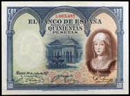 1927. 500 pesetas. (Ed. C3) (Ed. 352). 24 de julio, Isabel la Católica. EBC-.