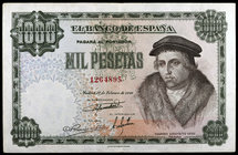 1946. 1000 pesetas. (Ed. D54) (Ed. 453). 19 de febrero, Vives. Raro. MBC.