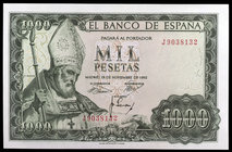 1965. 1000 pesetas. (Ed. D72a) (Ed. 471b). 19 de noviembre, San Isidoro. Serie J. Leve doblez. S/C-.