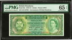 British Honduras Government of British Honduras 1 Dollar 1.1.1972 Pick 28c PMG Gem Uncirculated 65 EPQ. 

HID09801242017