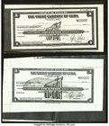 Cuba The Trust Company of Cuba Traveler's Checks Photographic Proofs Four Examples About Uncirculated-Crisp Uncirculated. 

HID09801242017