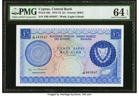 Cyprus Central Bank of Cyprus 5 Pounds 1.11.1972 Pick 44b PMG Choice Uncirculated 64 EPQ. 

HID09801242017