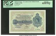 Falkland Islands Government of the Falkland Islands 1 Pound 1.1.1982 Pick 8d PCGS Gem New 65PPQ. 

HID09801242017