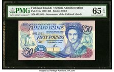 Falkland Islands Government of the Falkland Islands 50 Pounds 1.7.1990 Pick 16a PMG Gem Uncirculated 65 EPQ. 

HID09801242017