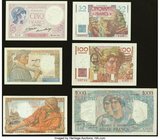A Half Dozen Notes from France Issued from the 1920s to the 1940s. Very Fine or Better. 

HID09801242017