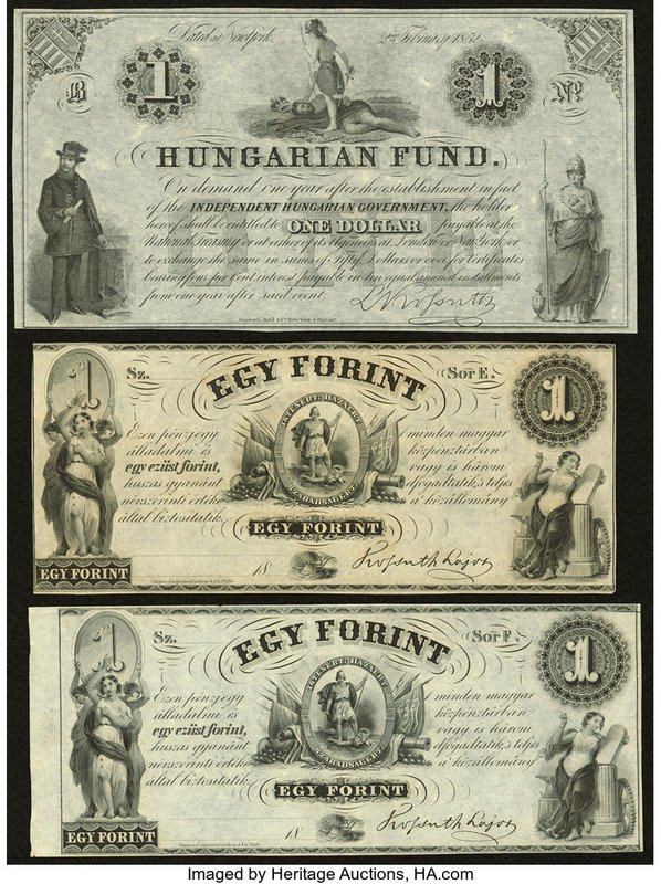 Hungary Finance Ministry, Philadelphia and Hungarian Fund, New York Group Lot of...