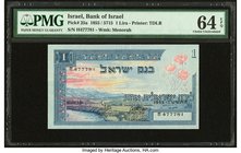 Israel Bank of Israel 1 Lira 1955 Pick 25a PMG Choice Uncirculated 64 EPQ. 

HID09801242017