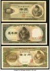 Japan Bank of Japan 1000 Yen ND (1950) Pick 92b; 5000 Yen ND (1957) Pick 93a; 10,000 Yen ND (1958) Pick 94b About Uncirculated or Better. 

HID0980124...