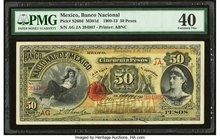Mexico Banco Nacional de Mexicano 50 Pesos 5.11.1913 Pick S260d M301d PMG Extremely Fine 40. 

HID09801242017