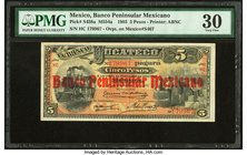 Mexico Banco Peninsular Mexicano 5 Pesos 1.10.1903 Pick S458a M554a PMG Very Fine 30. 

HID09801242017
