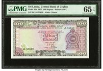 Sri Lanka Central Bank of Ceylon 100 Rupees 26.8.1977 Pick 82a PMG Gem Uncirculated 65 EPQ. 

HID09801242017