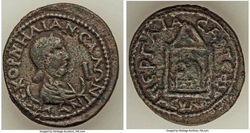 PAMPHYLIA. Perge. Salonina (AD 254-268). AE (30 mm, 16.16 gm, 1h). Good VF. KOPH...