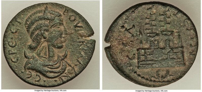 PAMPHYLIA. Selge. Herennia Etruscilla (AD 249-251). AE (25mm, 8.82 gm, 1h). XF, ...