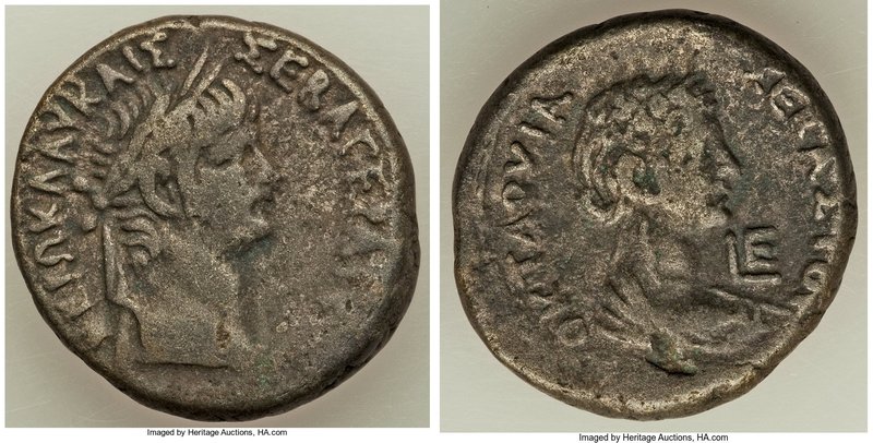 EGYPT. Alexandria. Nero (AD 54-68) with Octavia. BI tetradrachm (25mm, 12.24 gm,...