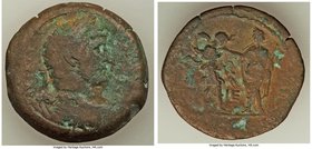 EGYPT. Alexandria. Hadrian (AD 117-138). AE drachm (34mm, 22.08 gm, 11h). Choice Fine. Dated Regnal Year 15 (AD 130/1). Laureate, draped and cuirassed...