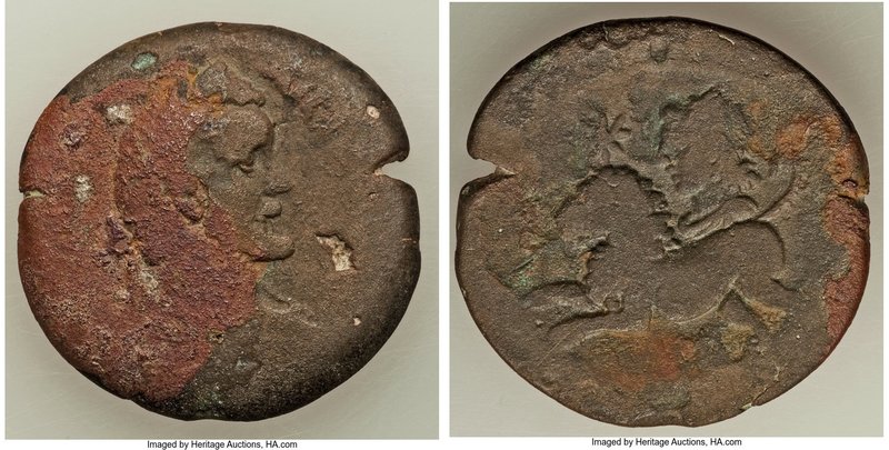 EGYPT. Alexandria. Antoninus Pius (AD 138-161). AE drachm (32mm, 18.09 gm, 12h)....