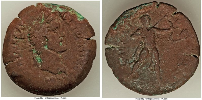 EGYPT. Alexandria. Antoninus Pius (AD 138-161). AE drachm (34mm, 22.46 gm, 1h). ...