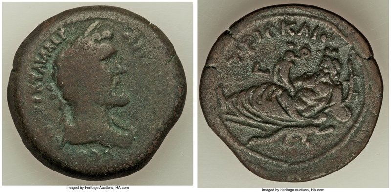 EGYPT. Alexandria. Antoninus Pius (AD 138-161) AE drachm (34mm, 24.00 gm, 1h). V...