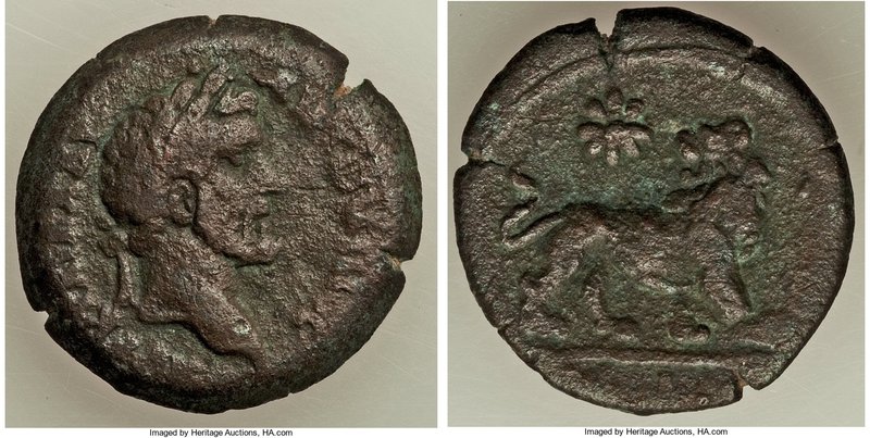 EGYPT. Alexandria. Antoninus Pius (AD 138-161). AE diobol (24mm, 9.40 gm, 7h). V...