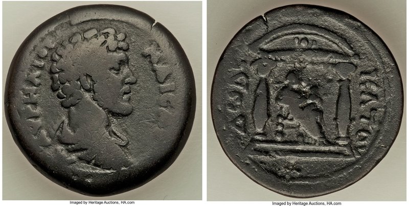 EGYPT. Alexandria. Marcus Aurelius, as Caesar (AD 139-161). AE drachm (33mm, 20....