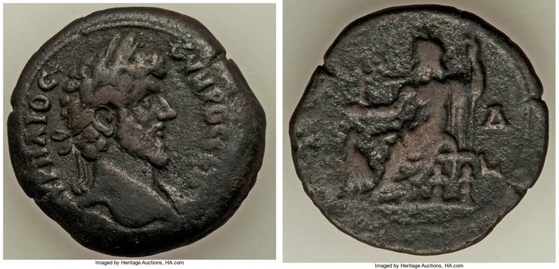 EGYPT. Alexandria. Lucius Verus (AD 161-169). AE drachm (34mm, 23.54 gm, 12h). V...