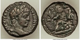 EGYPT. Alexandria. Elagabalus (AD 218-222). BI tetradrachm (22mm, 12.21 gm, 12h). VF. Dated Regnal Year 4 (AD 220/1). A KAICAP MA AVP-ANTωNINOC, laure...