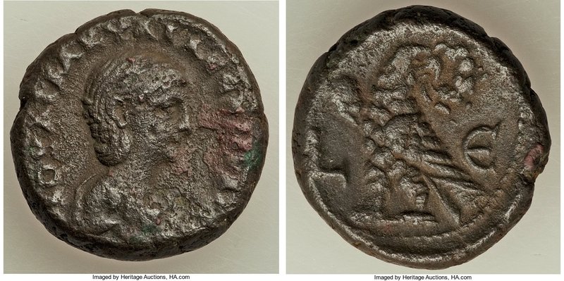 EGYPT. Alexandria. Aquilia Severa (Augusta, AD 220-222). BI tetradrachm (23mm, 1...