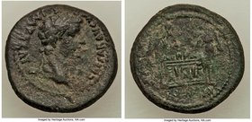 Augustus (27 BC-AD 14) AE semis (27 mm, 10.61 gm, 11h). VF. Lugdunum, 9-14 BC. CAESAR AVGVSTVS DIVI F PATER PATRIAE, laureate head of Augustus right /...